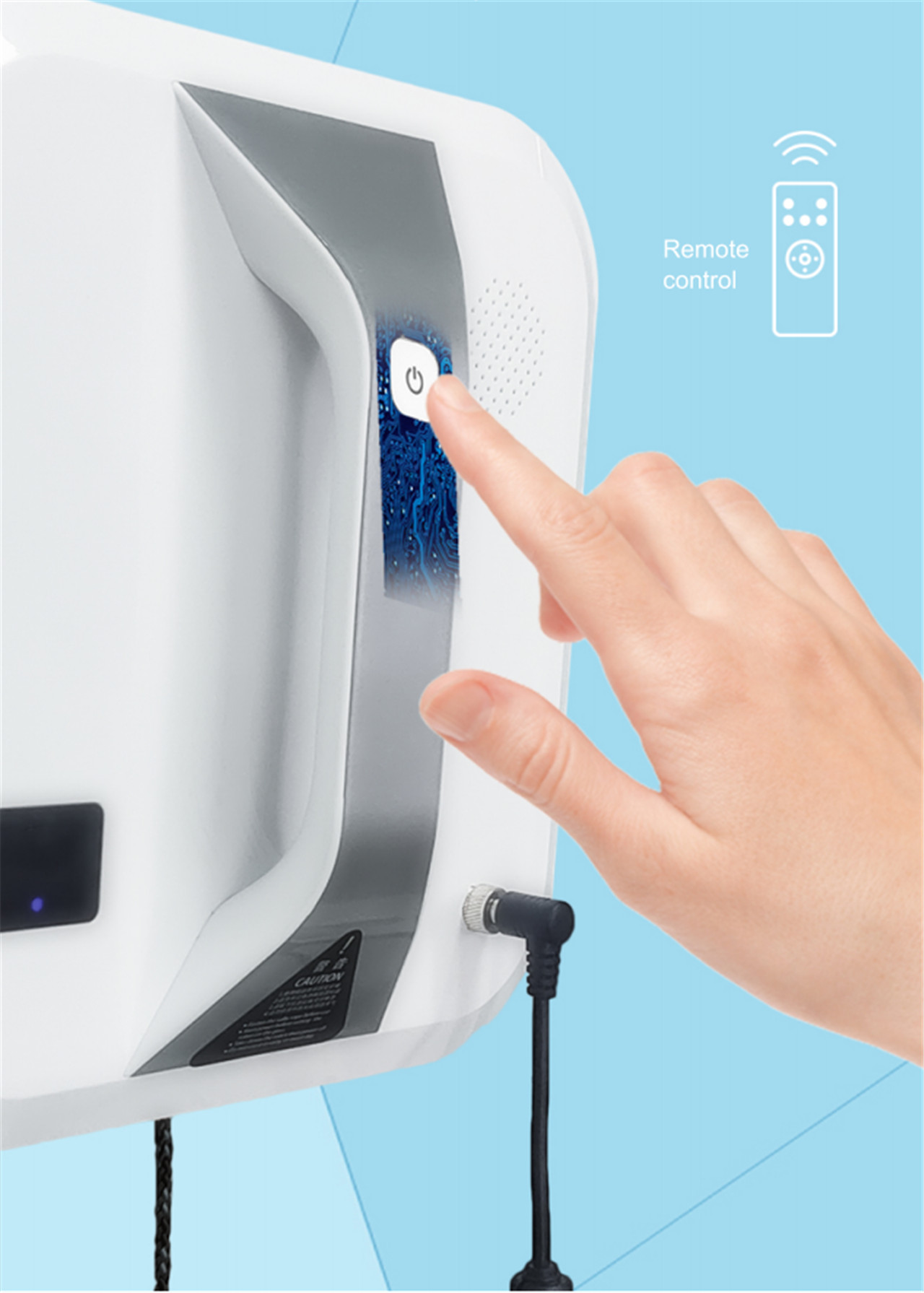 Panavox HCR-03 Robot lavavetri robot intelligente per la pulizia dei vetri con telecomando (5)